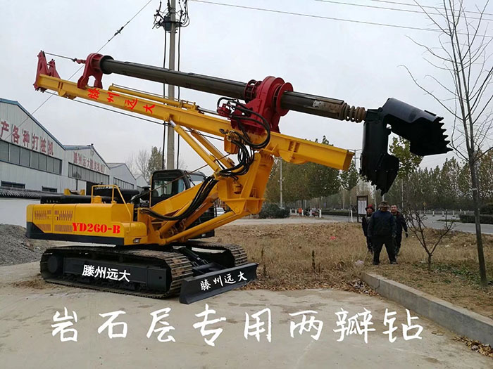 岩石层专用91视频下载链接，钻头为两瓣钻，打桩深度30米，支持定做